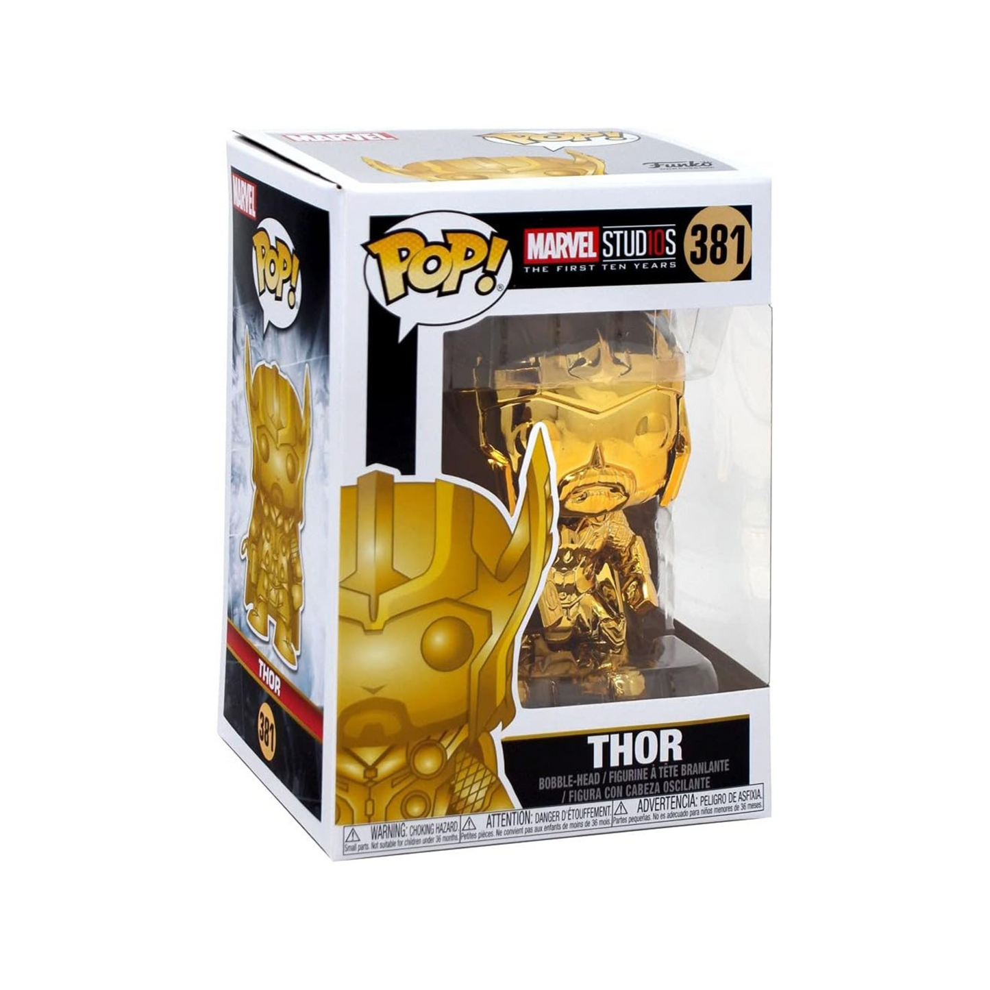 Funko POP 381 Marvel Studios 10 – Thor (oro cromado)