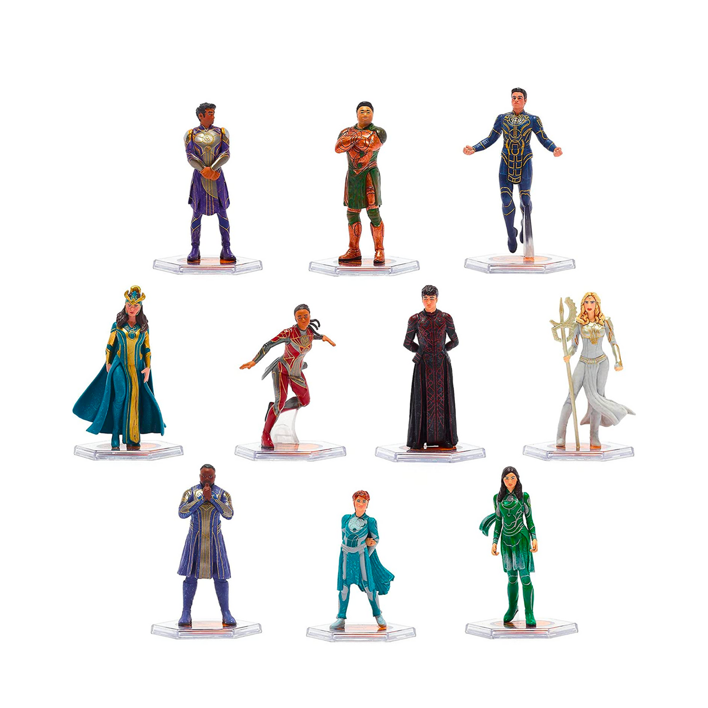 Juego de 10 piezas oficial de Disney Eternals de Marvel Producto auténtico