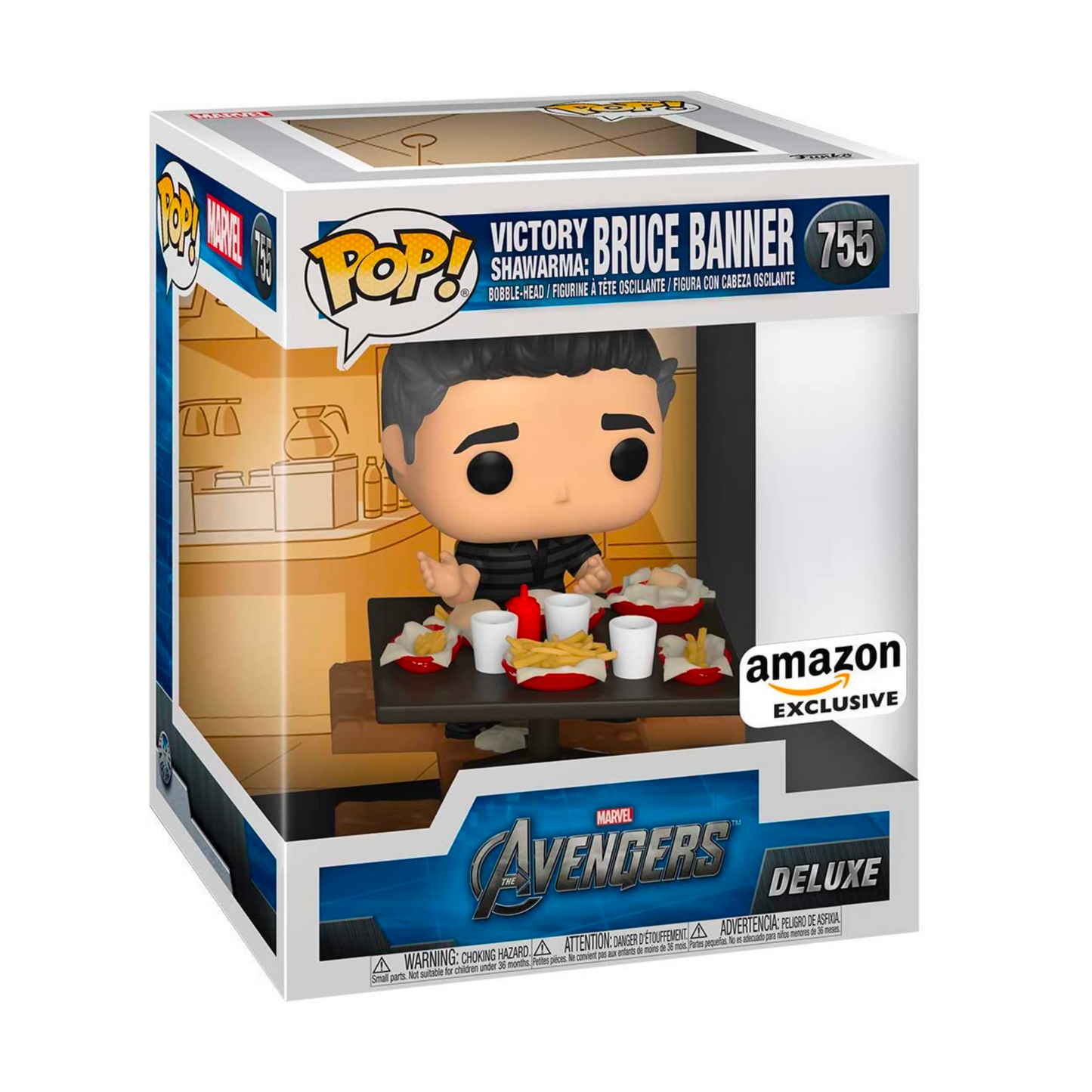 Funko Pop! GRANDE Deluxe, Marvel: Avengers Victory Shawarma Series – Bruce Banner, exclusivo de Amazon 755