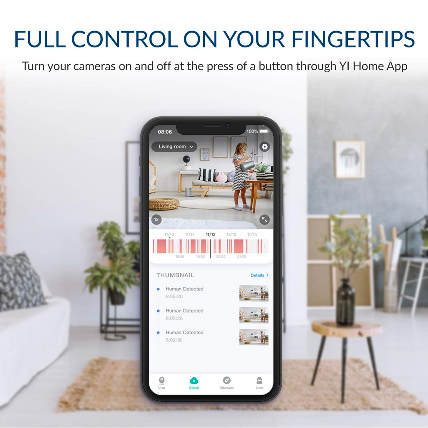 Cámara de Seguridad Wifi 360 PTZ | YI Dome Guard | Uso Interno