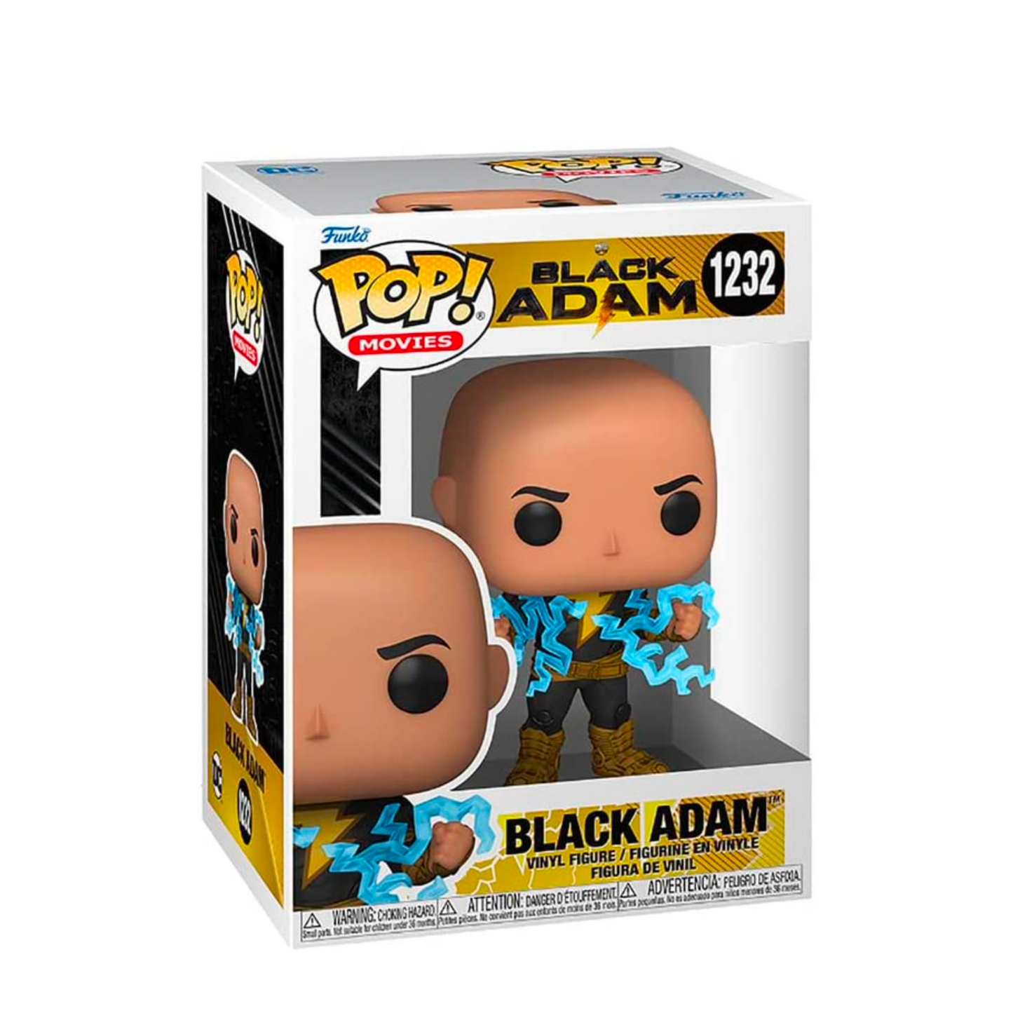 Funko Pop! Black Adam sin capa con pecho de iluminación 1232
