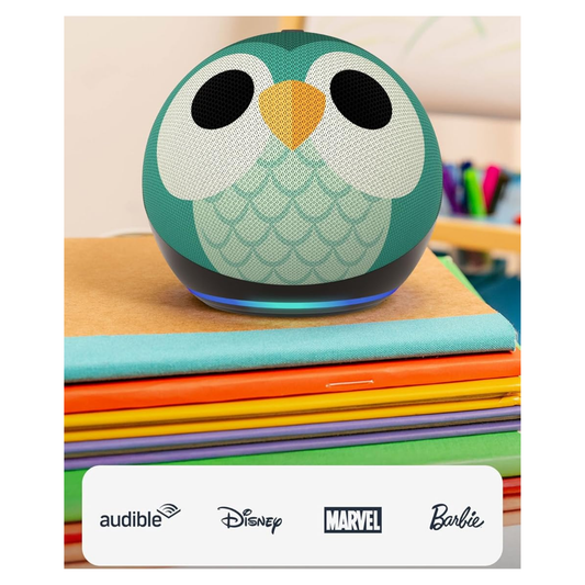 Amazon Echo Dot Kids | Altavoz inteligente Bluetooth con Alexa | buho