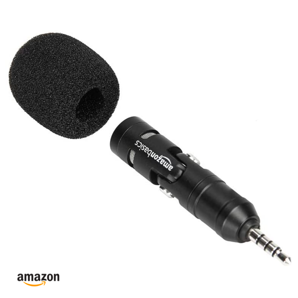 Micrófono para smartphones con clip | Amazon Basics