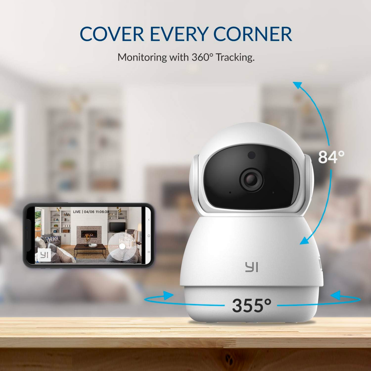 Cámara de Seguridad Wifi 360 PTZ | YI Dome Guard | Uso Interno