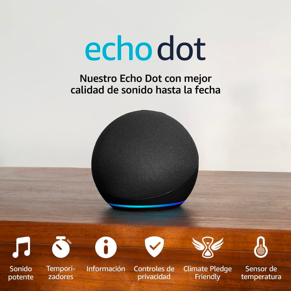 Echo Dot 5.ª generación | Altavoz inteligente Bluetooth con Alexa | Varios Colores