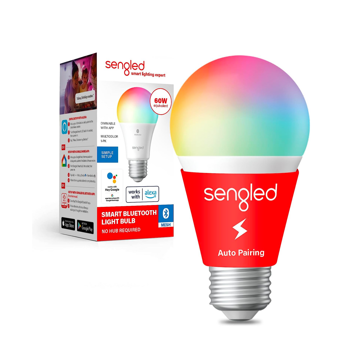 Foco Inteligente Sengled Multicolor 16 millones de colores, funcionan con Alexa