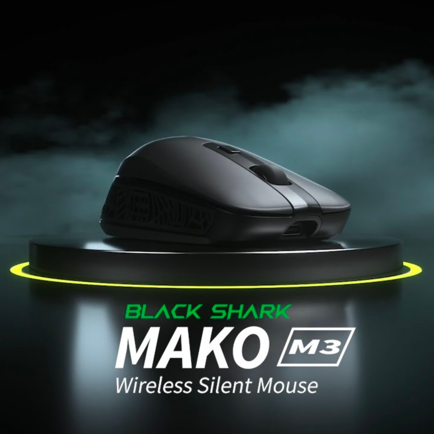 Mouse inalámbrico recargable Black Shark silencioso, 3 DPI ajustables recargable tipo C, ergonómico y USB