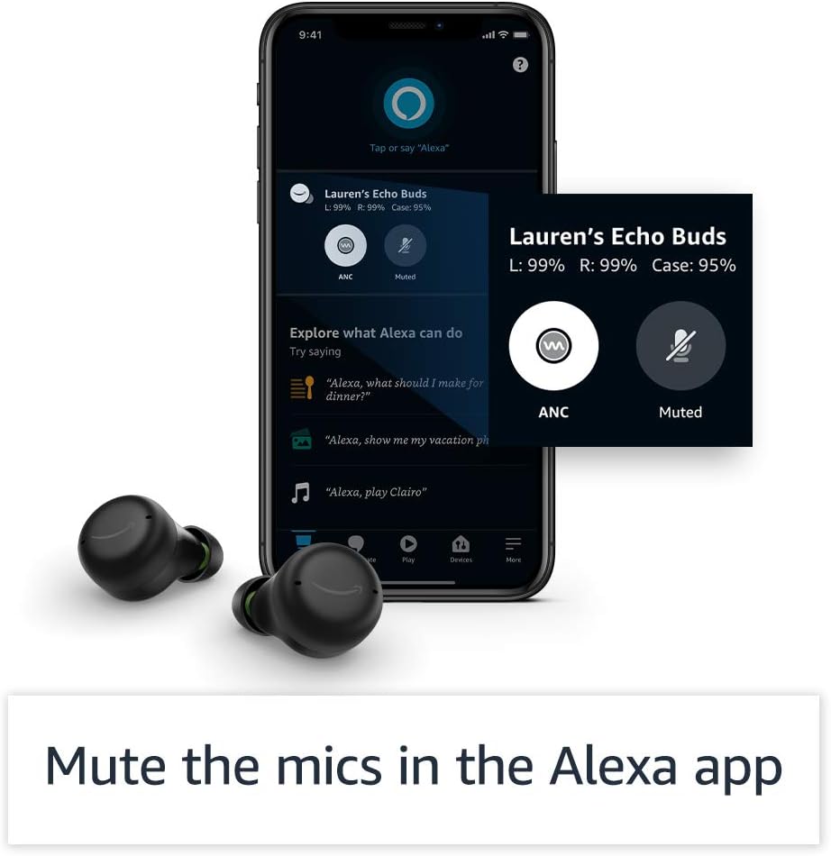 Amazon Echo Buds con cancelación activa del ruido (2da Gen)