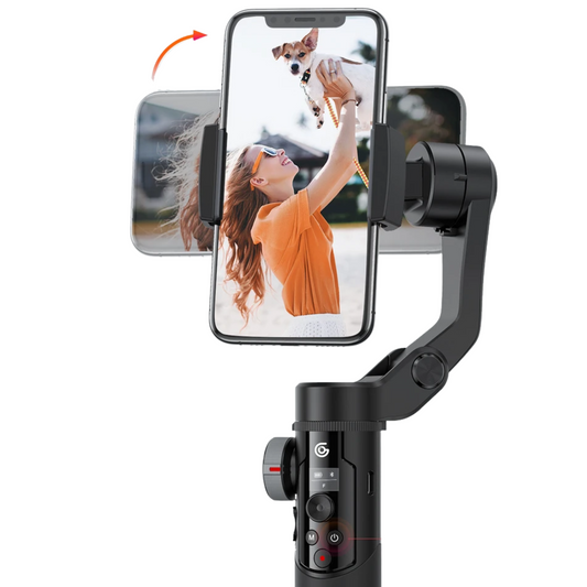 Estabilizador para Smartphone 3 Axis Gimbal con pantalla Oled y Trípode Bomaker Smart XR