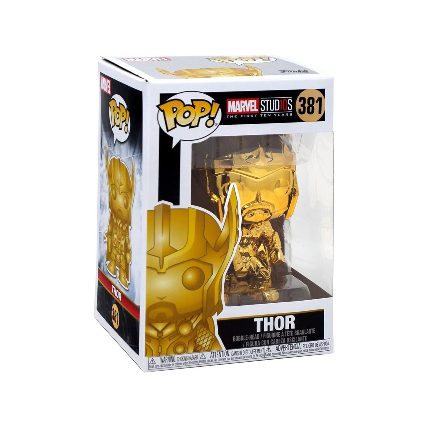 Funko POP 381 Marvel Studios 10 –  Thor (oro cromado)