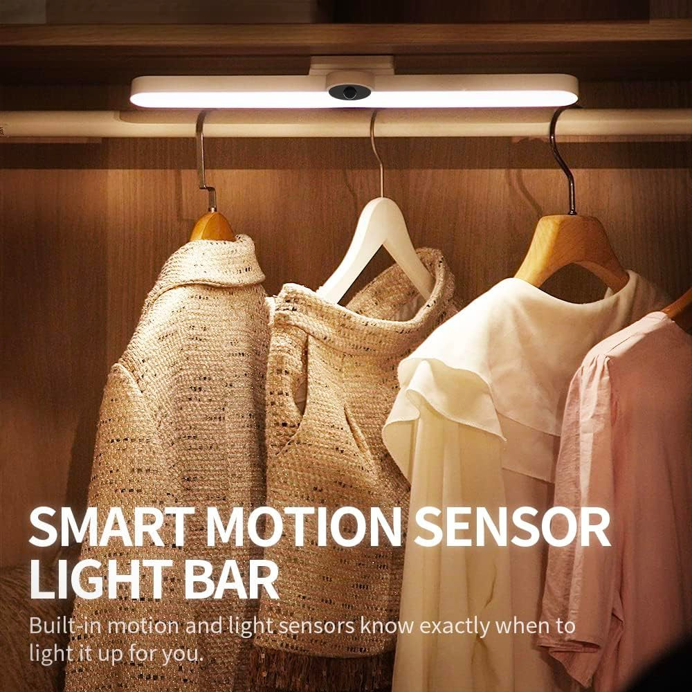 Barra de luz LED con sensor de movimiento recargable | 3 niveles de brillo y luz