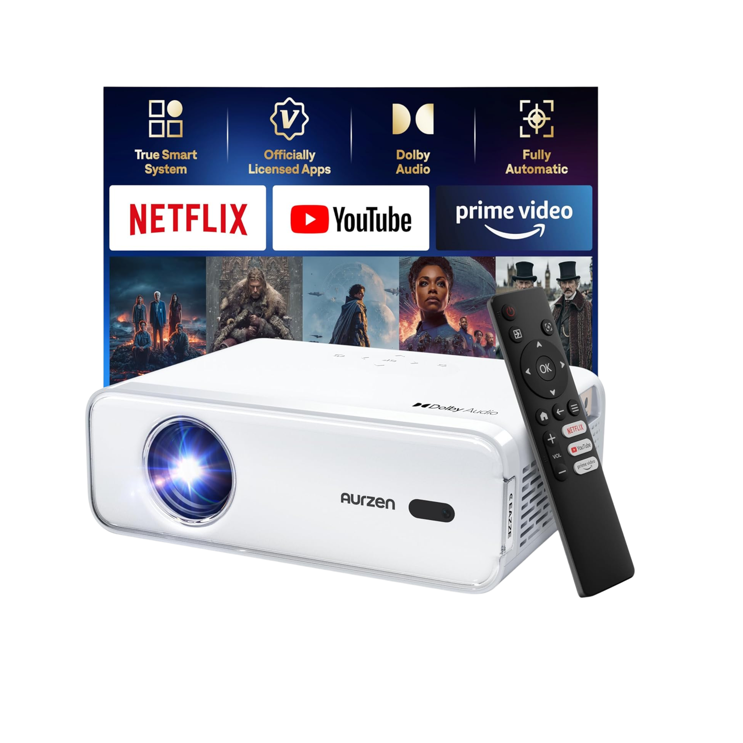 Proyector Inteligente Aurzen D1 - 250 Lúmenes ANSI